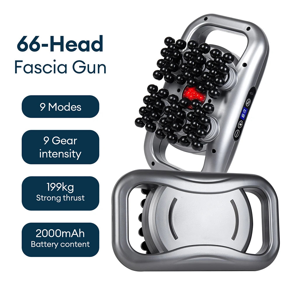 Deep Tissue Massage Gun: Portable Electric Muscle Recovery Massager Back Massage Instrument Grey Tidesmit