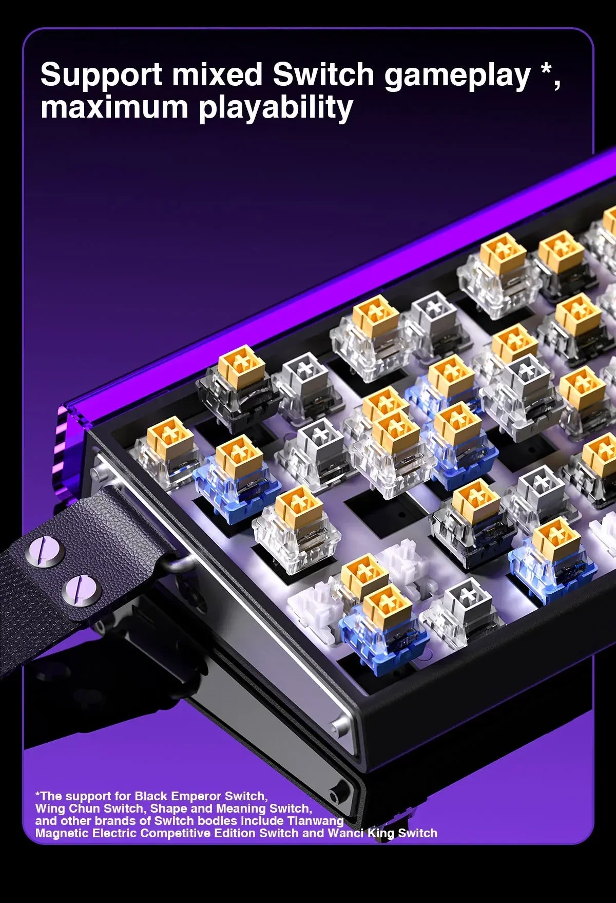 AULA HERO 68 HE E-sports Gaming Magnetic Switch Keyboard 60% Wired RGB Hot Swap 8K Return Rate Custom Mechanical Keyboard