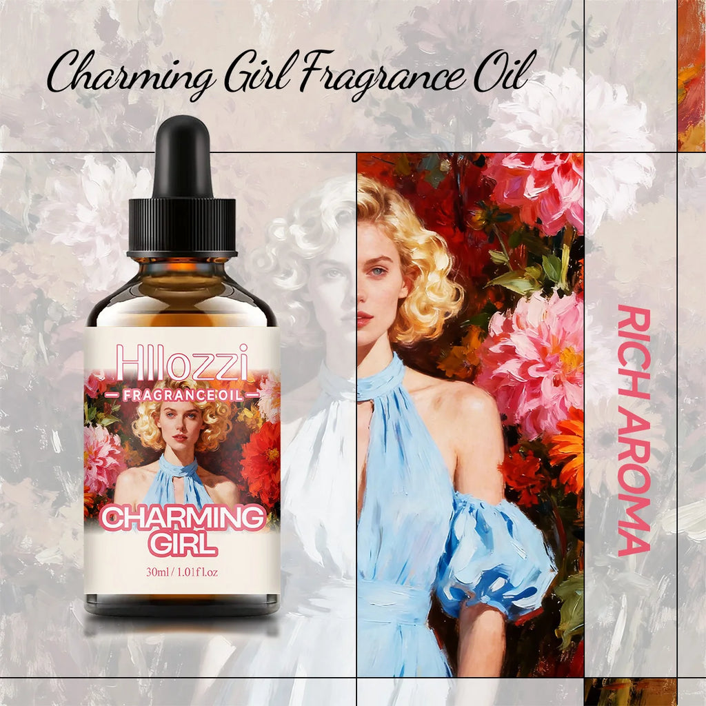 CHARMING GIRL FRAGRANCE OIL: For aromatherapy, diffusing, fargrance and candle Scented Candle.