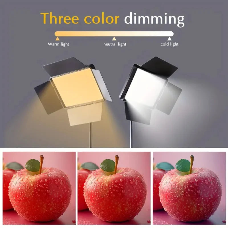 Square LED Ring Light with Adjustable Tripod - Studio Lighting Kit Tidesmit