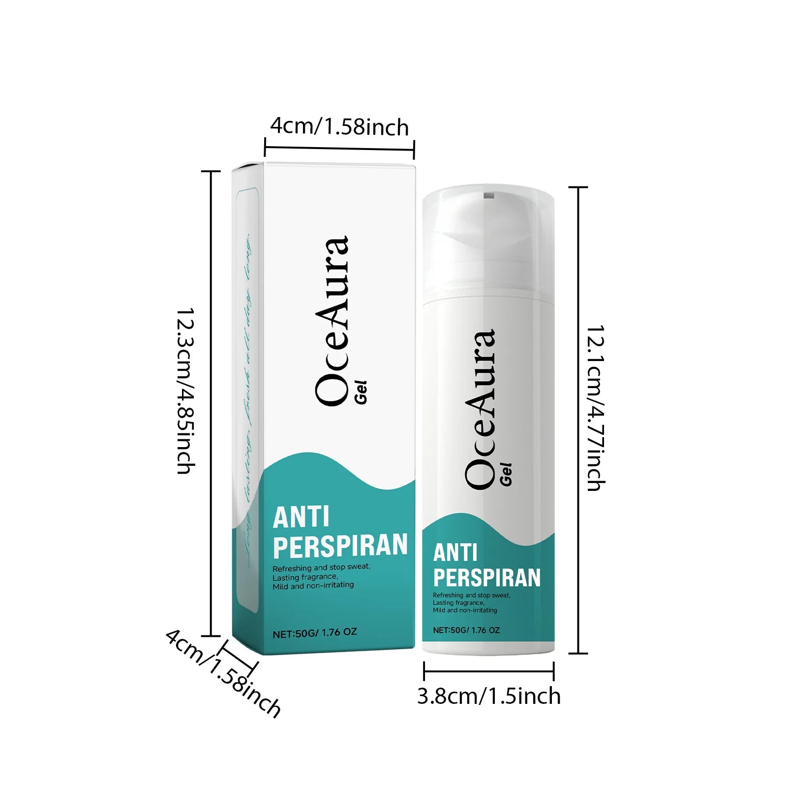 Tidesmit natural underarm deodorant stick and antiperspirant cream to eliminate odor and provide fresh sweat control