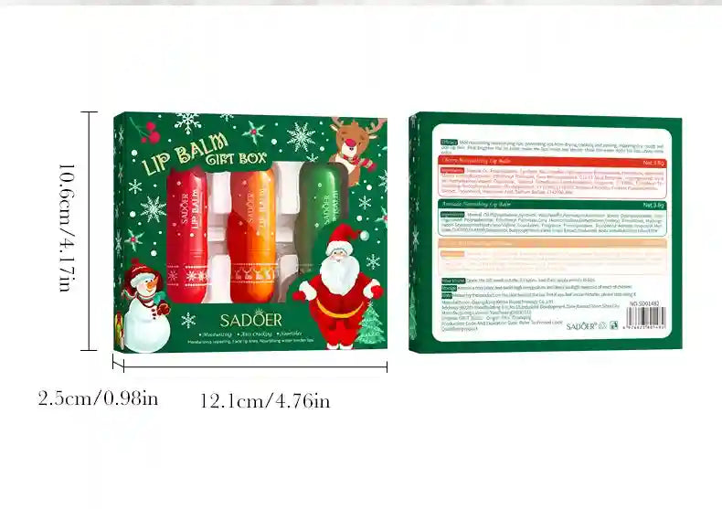 Moisturizing Lip Balm Set - Hydrating Lip Care Treatment 3-4pcs Lip Care Tidesmit