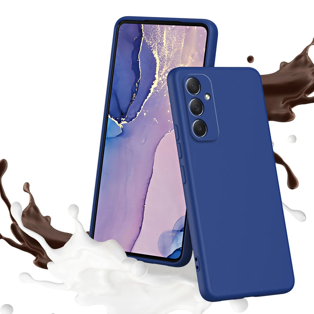 Samsung Galaxy A55 5G Liquid Silicone Phone Case - Slim Shock-Absorbing Cover Tidesmit