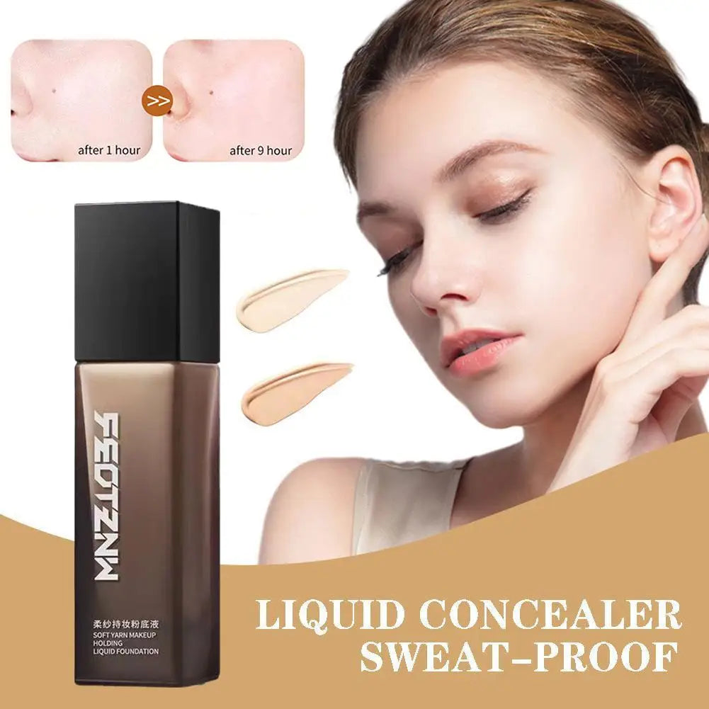 Tidesmit Feotznw long-lasting liquid foundation texture close-up for wrinkles and aging skin care