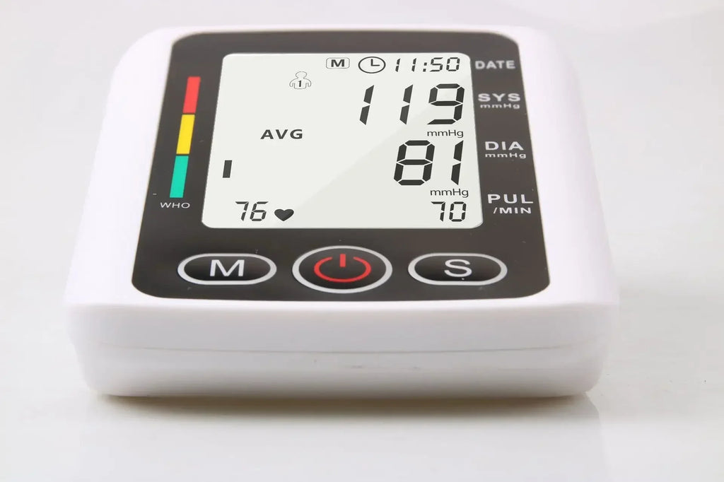 Blood Pressure Monitor Heart rate Meter Large Cuff Sphygmomanometer Health Care Portable Tonometer Digital LCD arm tensiometers
