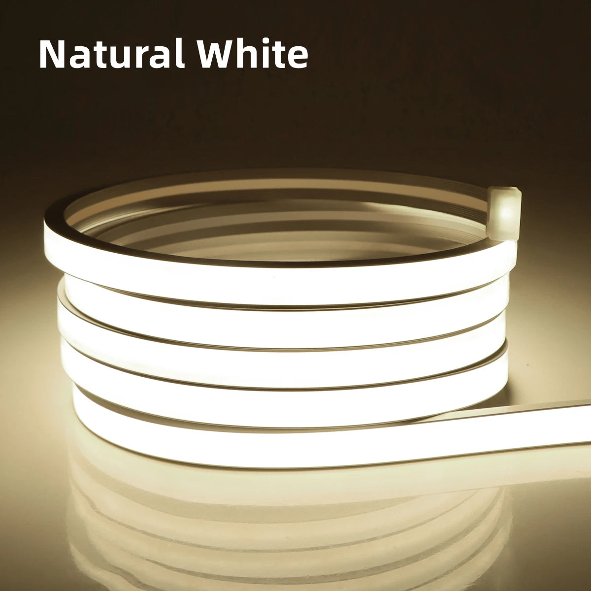 WiFi Smart LED Neon Strip Light - Flexible App-Controlled USB Tape Natural White Tidesmit