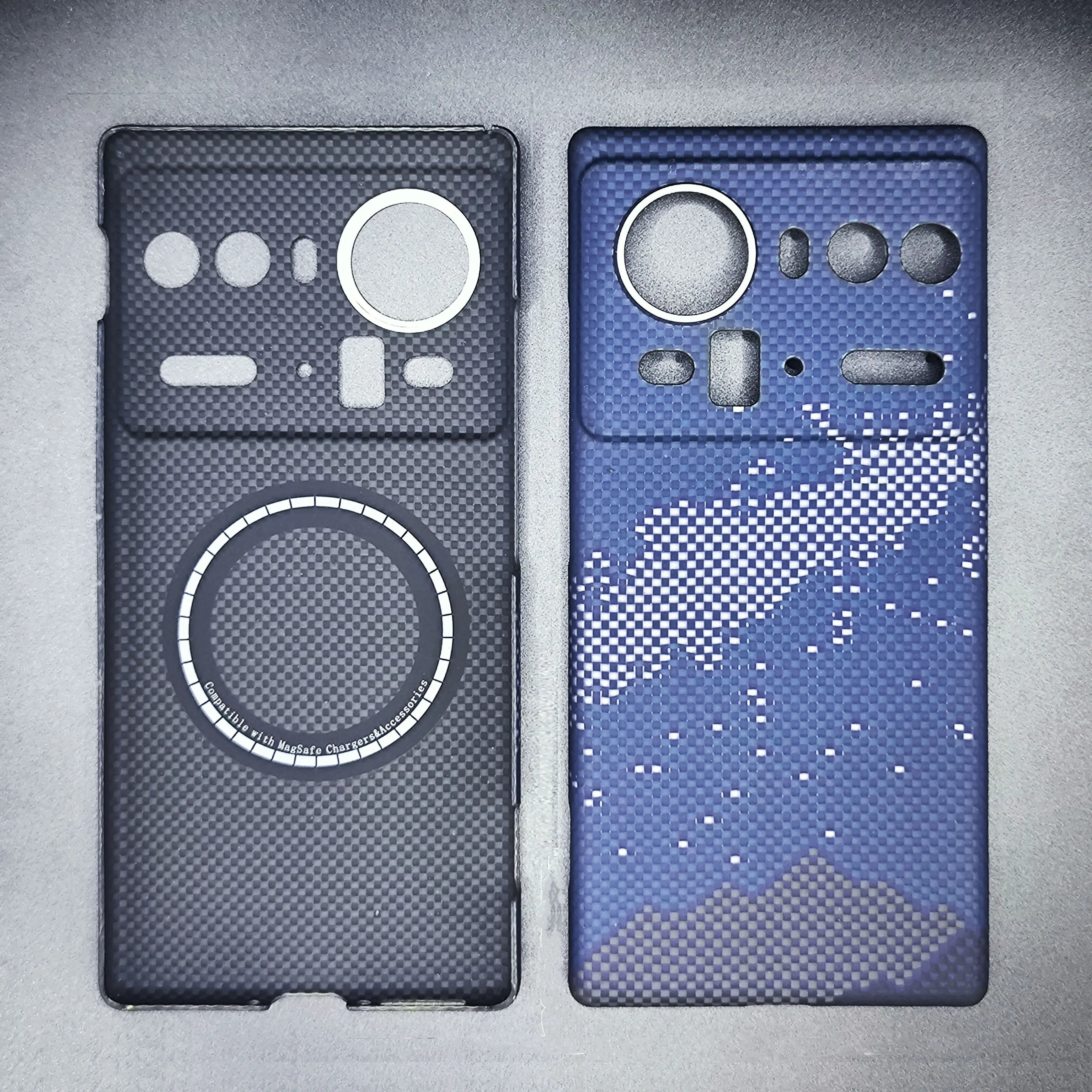 Nubia Z80 Ultra Aramid Fiber Case - Slim Magnetic Shock-Absorbing Cover Blue galaxy Magsafe China Mainland Tidesmit