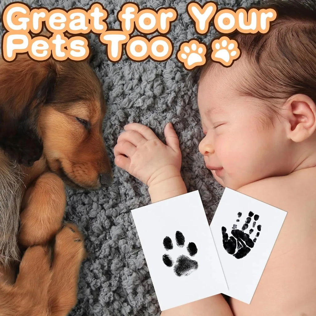Inkless paw print kit for dogs and cats. Create clean black inkless keepsake impressions of your pet's paw or nose.