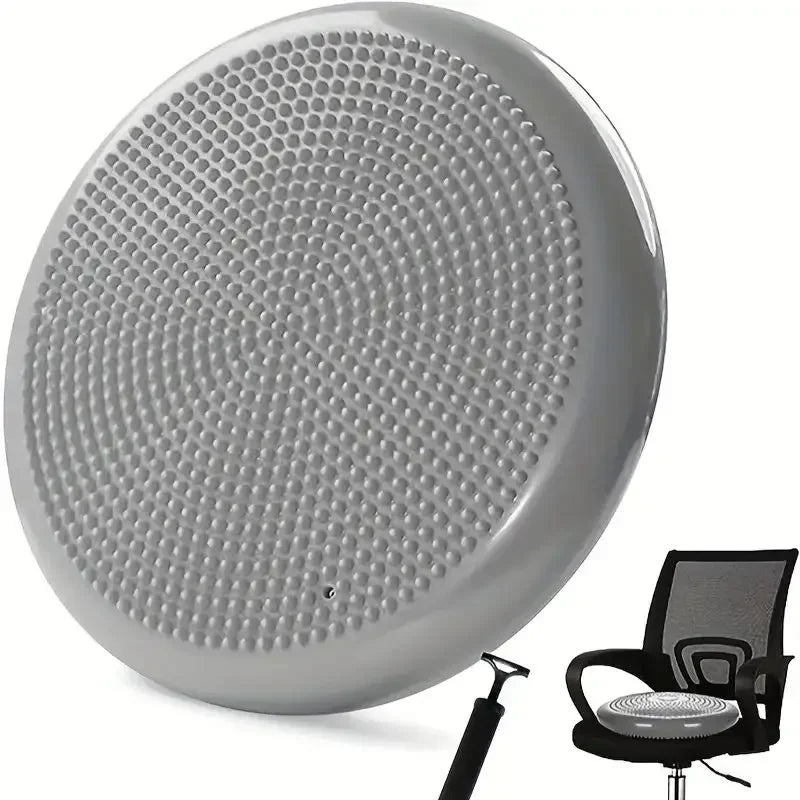 Anti-burst Inflatable Balance Pad Thickened Massage Cushion for Yoga Pilates Physical Therapy Workout