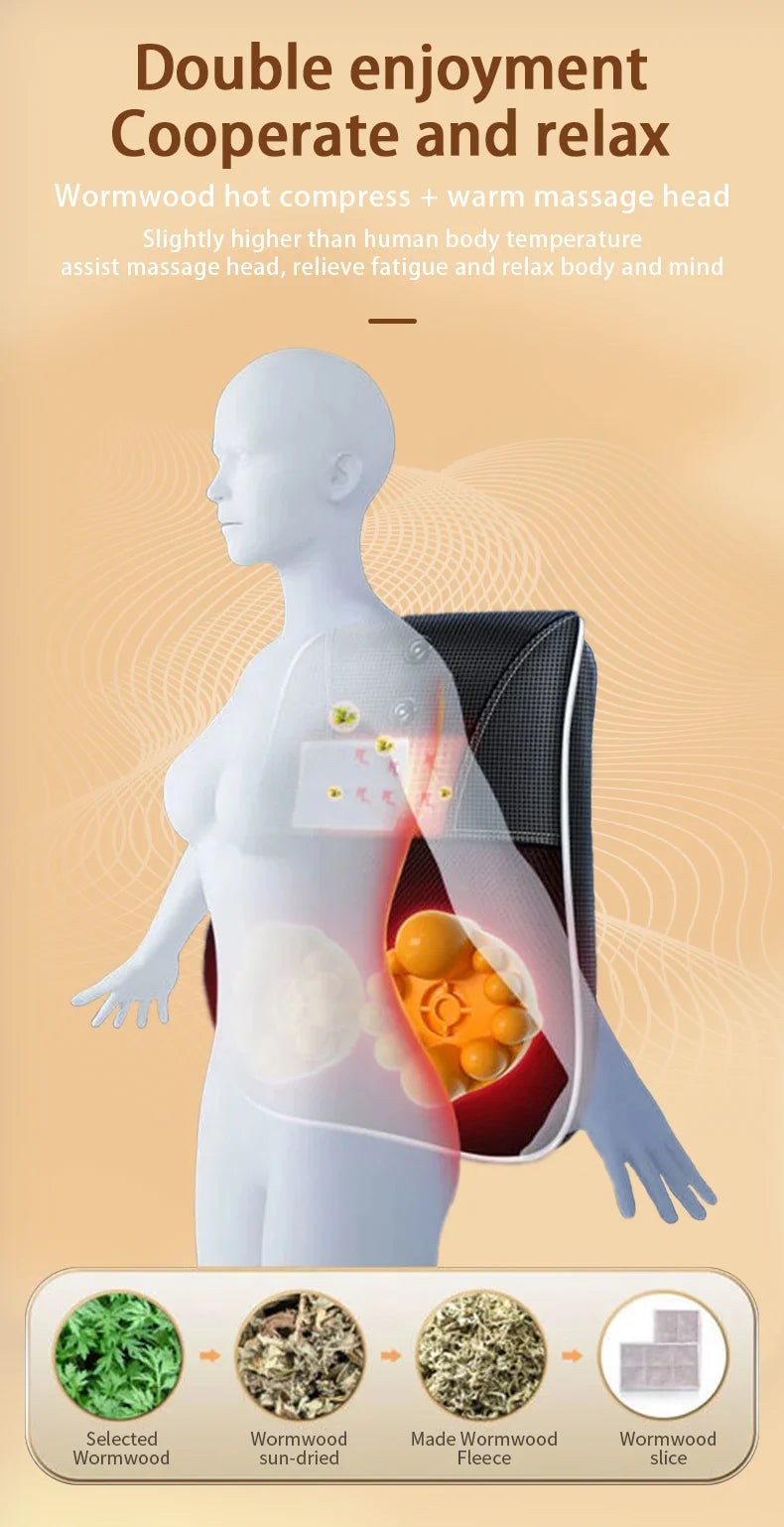 Electric Cervical Pillow with Heated Airbag for Neck Relaxation Relaxation Treatment Tidesmit