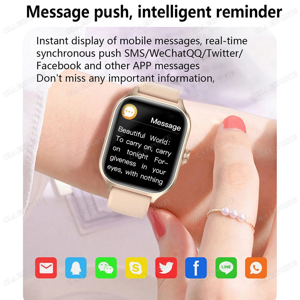 Smart Watch For Android IOS Watches 2.01inch HD Display BT Call Message Alert Music Sports Mode Smartwatch Men Women Gift HW12