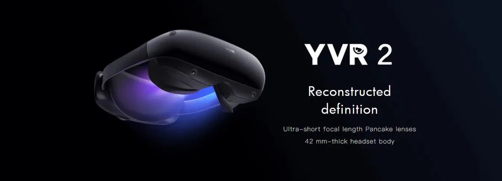 Tidesmit 4K VR Headset with 42mm Pancake Lens - YVR 2 Model Tidesmit