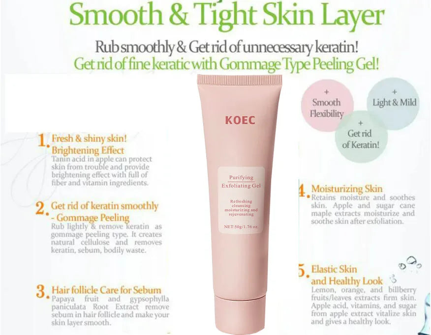 Fruit Acid Peeling Gel for Deep Pore Cleansing - Tidesmit 100ml Scrubs Treatments Tidesmit
