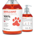 Tidesmit 200ml Salmon Fish Oil for Dogs and Cats: Natural Omega Fatty Acid Supplement for Healthy Skin and Shiny Coat.