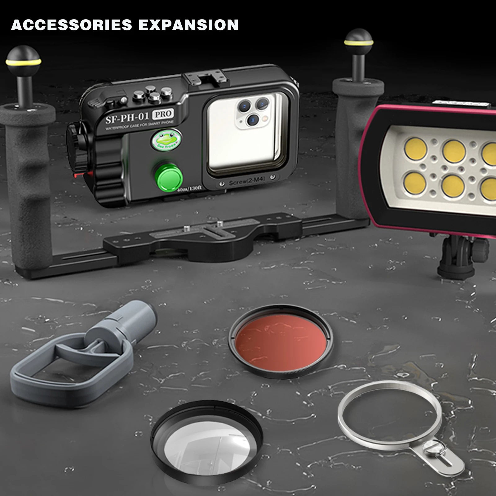 Universal Waterproof Phone Case - 40M Professional Diving Housing Tidesmit