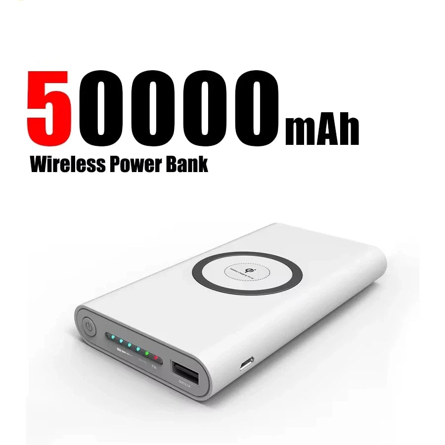 Tidesmit 50000mAh Fast Charging Power Bank with PD USB-C White 50000mAh Tidesmit