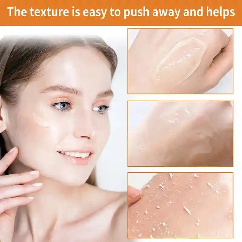 Orange Exfoliating Gel for Face and Body - Professional Deep Cleansing Scrubs Treatments Tidesmit