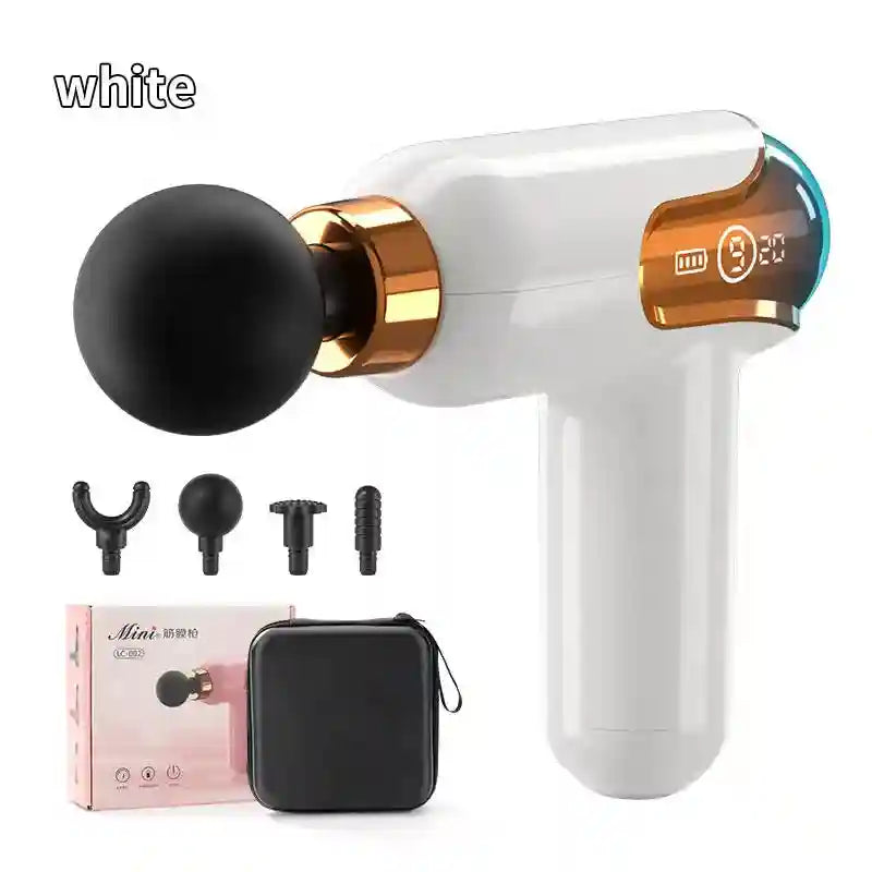 Fascia Gun Deep Tissue Massager - Portable Rechargeable Recovery Tool Fascia Gun white Tidesmit