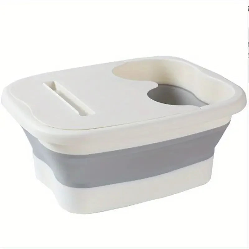 Foldable Foot Bath Massager | Portable Home Spa Wellness Tool Relaxation Treatment White - lid China Mainland Tidesmit