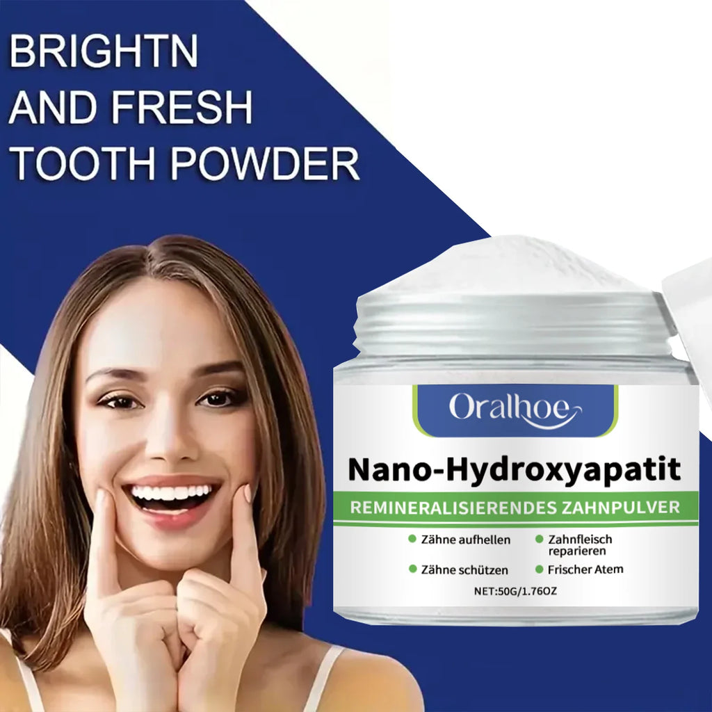 Tidesmit Winter Whitening Tooth Powder with 10% Hydroxyapatite for enamel repair and fresh cool mint breath
