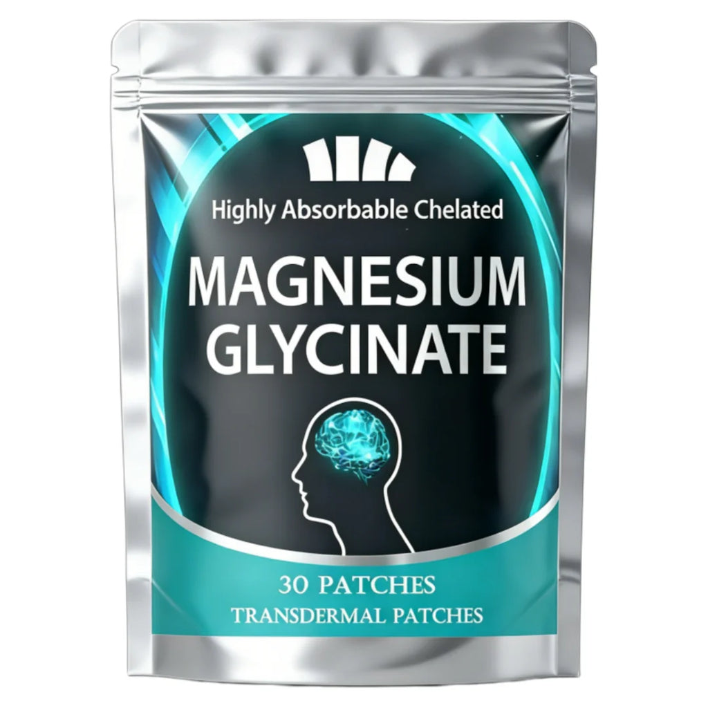 Magnesium Glycinate Transdermal Patches For Stress, Nerves, Sleep, Muscles, Metabolism 30 Patches