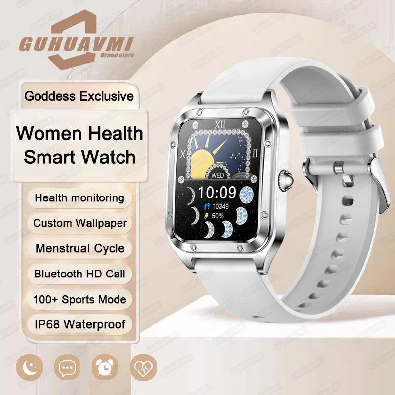 2026Ultra Thin Fashion Smart Watch For Women Screen Always Display Time Sports Bracelet Bluetooth Call 1.59" AMOLED Woman Watch