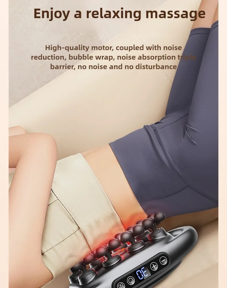 Massage Gun Deep Tissue Muscle Massager - 32 Intensity Levels (Grey) Relaxation Treatment Tidesmit