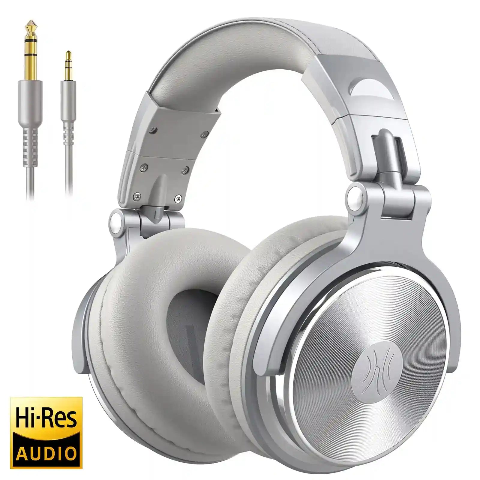 Over-Ear Wired Studio Monitor Headphones with Mic - Tidesmit sliver Tidesmit