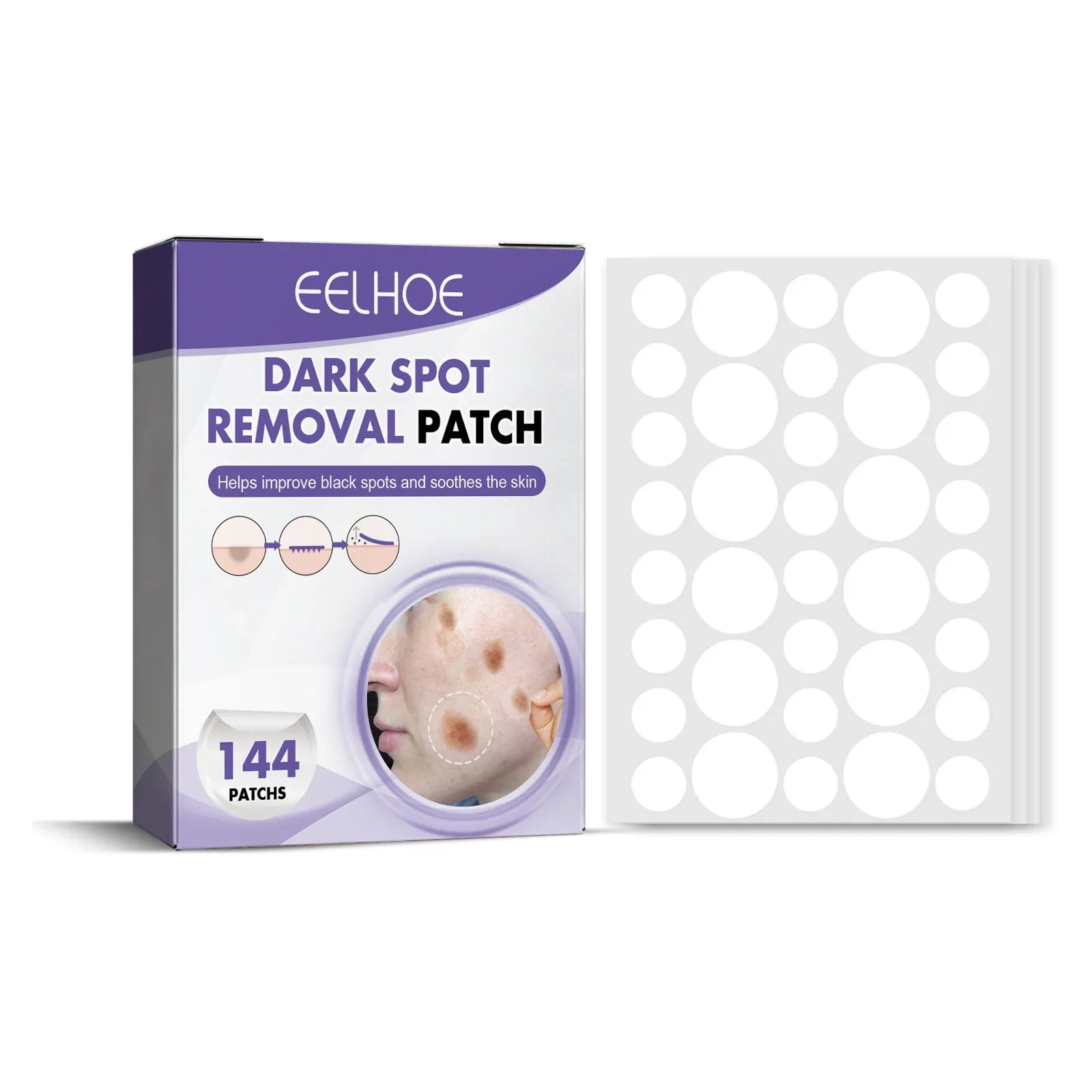 144Pcs Hydrocolloid Acne Acne Patches Invisible Pimple Spot Marks Remover Concealer Cover Stickers Facial Skin Care Treatment