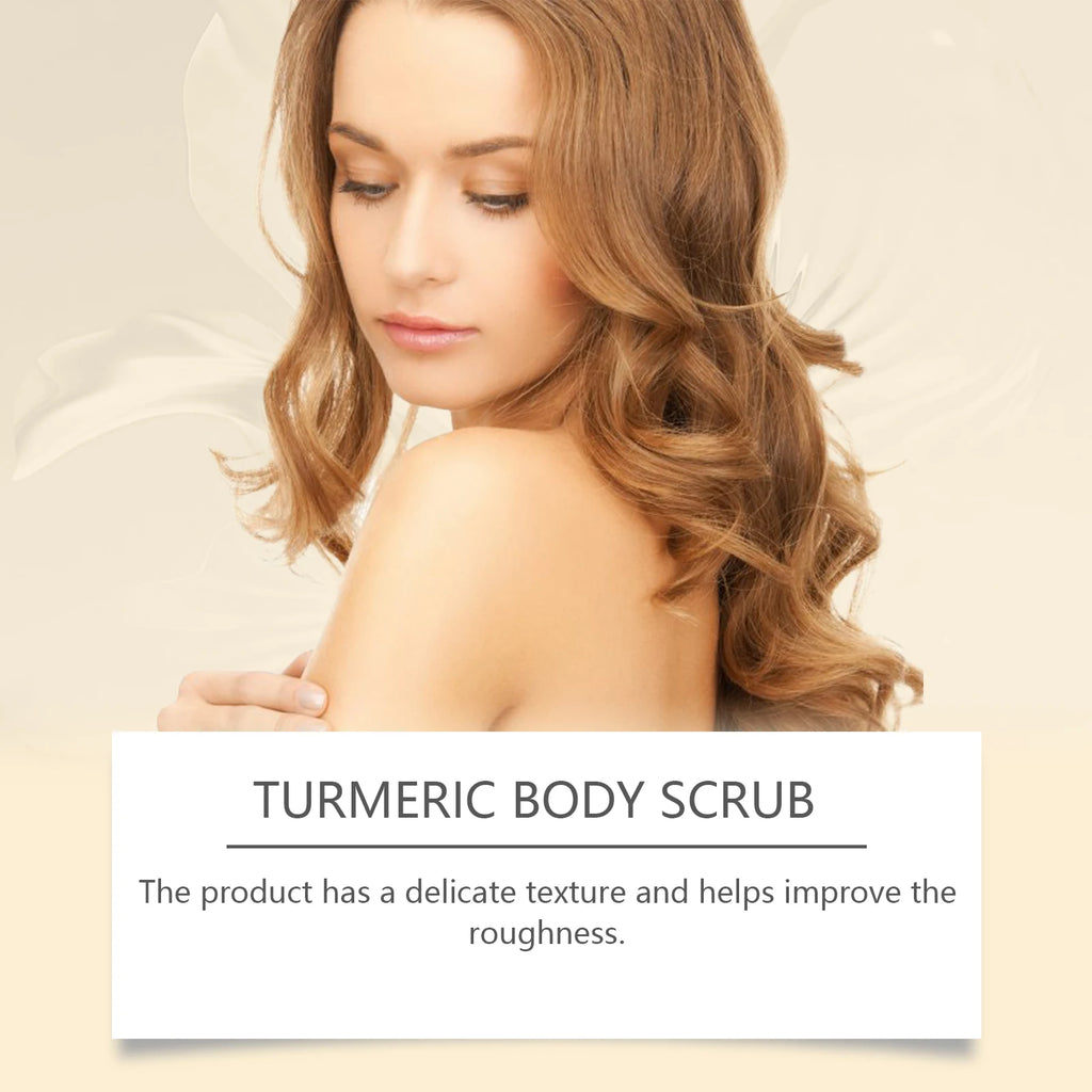 Turmeric Body Scrub for Smooth Skin - Natural Exfoliating Sea Salt 5pcs Scrubs Treatments Tidesmit