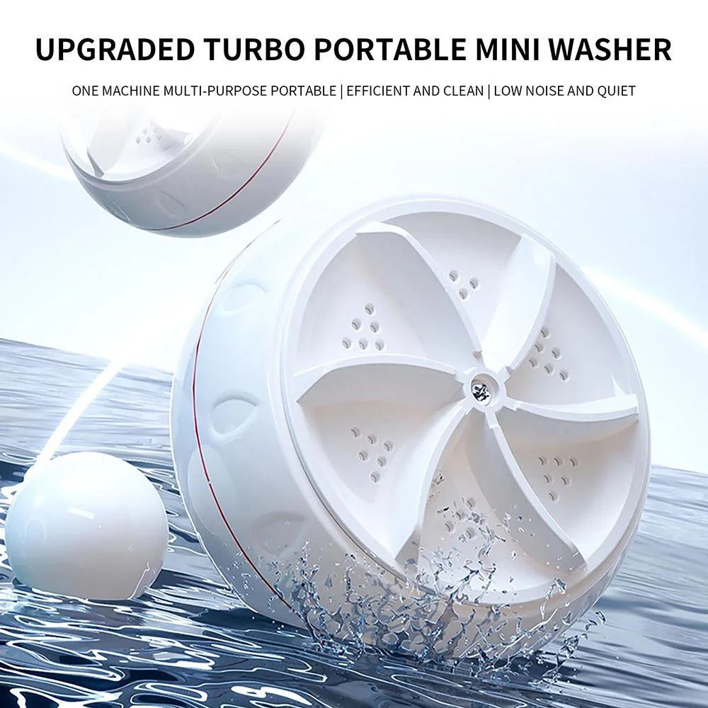 Tidesmit portable ultrasonic mini washer washing small baby clothes socks and underwear for travel via USB power