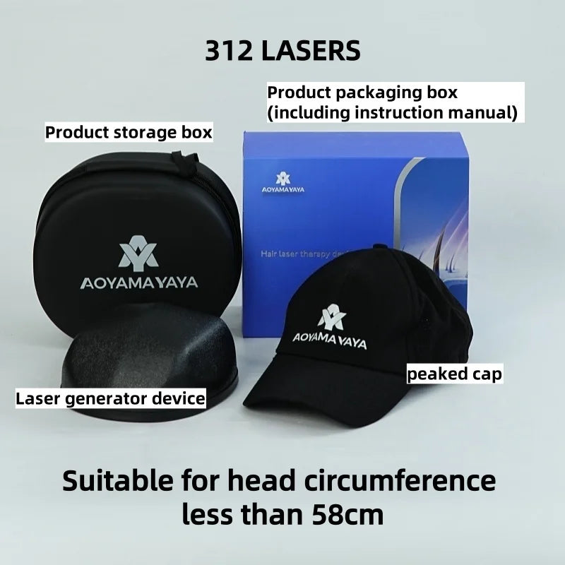 312 Laser Cap Red Light Therapy Hair Laser Hat for Hair Growth, Red Cap Hair Growth Products, Fast Grow Red Light Hat