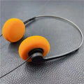 Retro Over-Ear Wired Headphones with 3.5mm Jack - Vintage Black & Orange Tidesmit