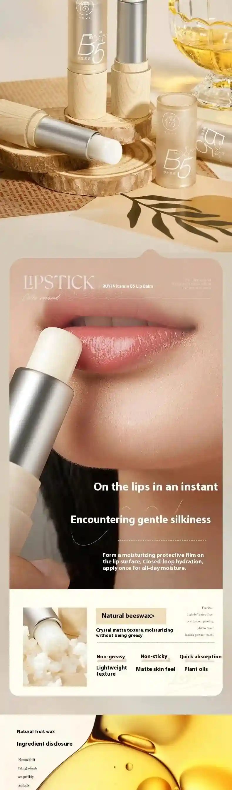 Moisturizing Lip Balm - Nourishing Lip Treatment for Chapped Lips Lip Care Tidesmit