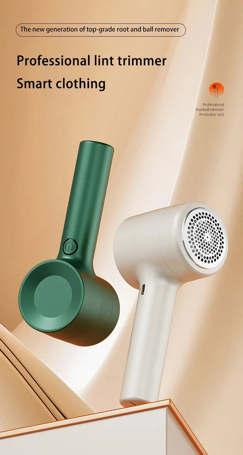 Tidesmit rechargeable fabric shaver removing lint and hair balls from clothing for laundry maintenance