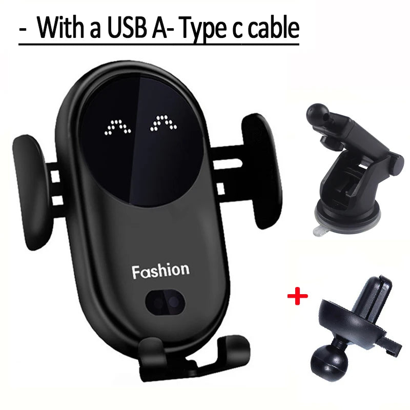 Wireless Car Charger Mount 30W Fast Charging Phone Holder for Car Standard and Sucker 1 Tidesmit