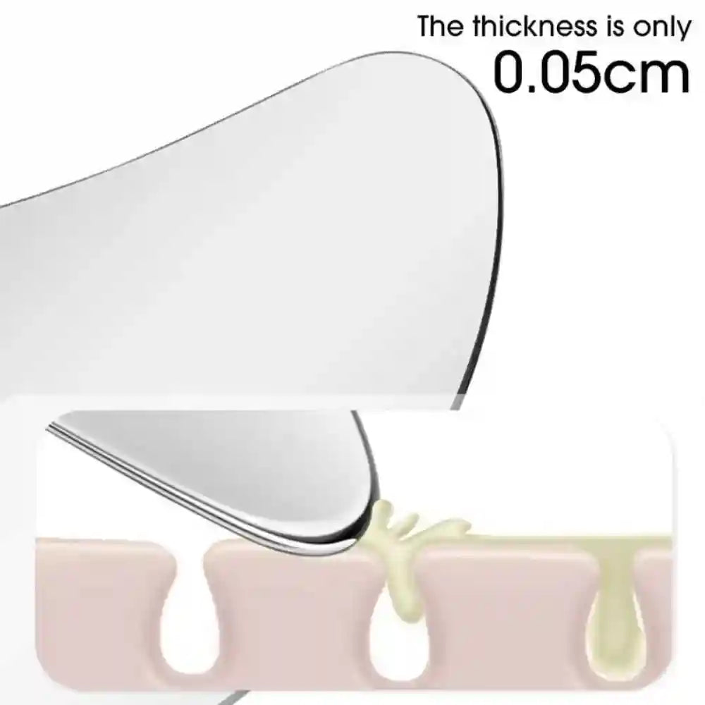 Stainless Steel Gua Sha Face Massager - Ergonomic Heart Shape Tool Eye Massage Instrument Tidesmit