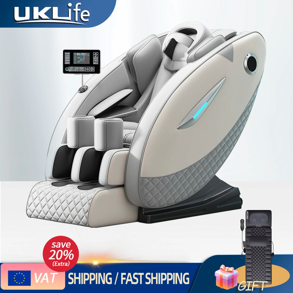 4D Full Body Massage Chair - Zero Gravity Electric Heat Recliner Body Shaping Massage Equipment Tidesmit