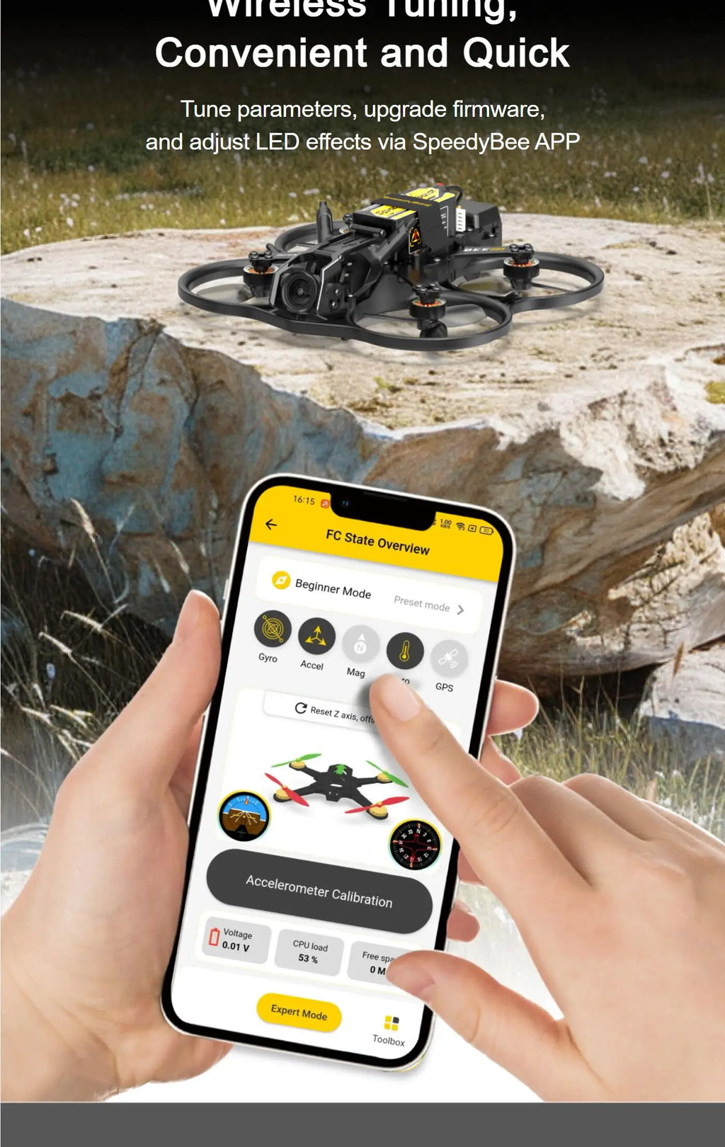 SpeedyBee Bee25 Cinewhoop 2.5 Inch FPV Drone - DJI O3 Air Unit Compatible Tidesmit