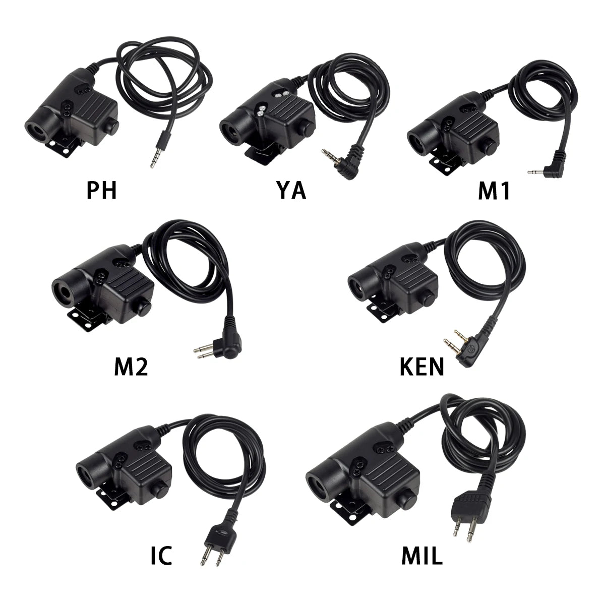 Tactical Shooting Headset with U94 PTT for Baofeng Radio - Tidesmit Tidesmit
