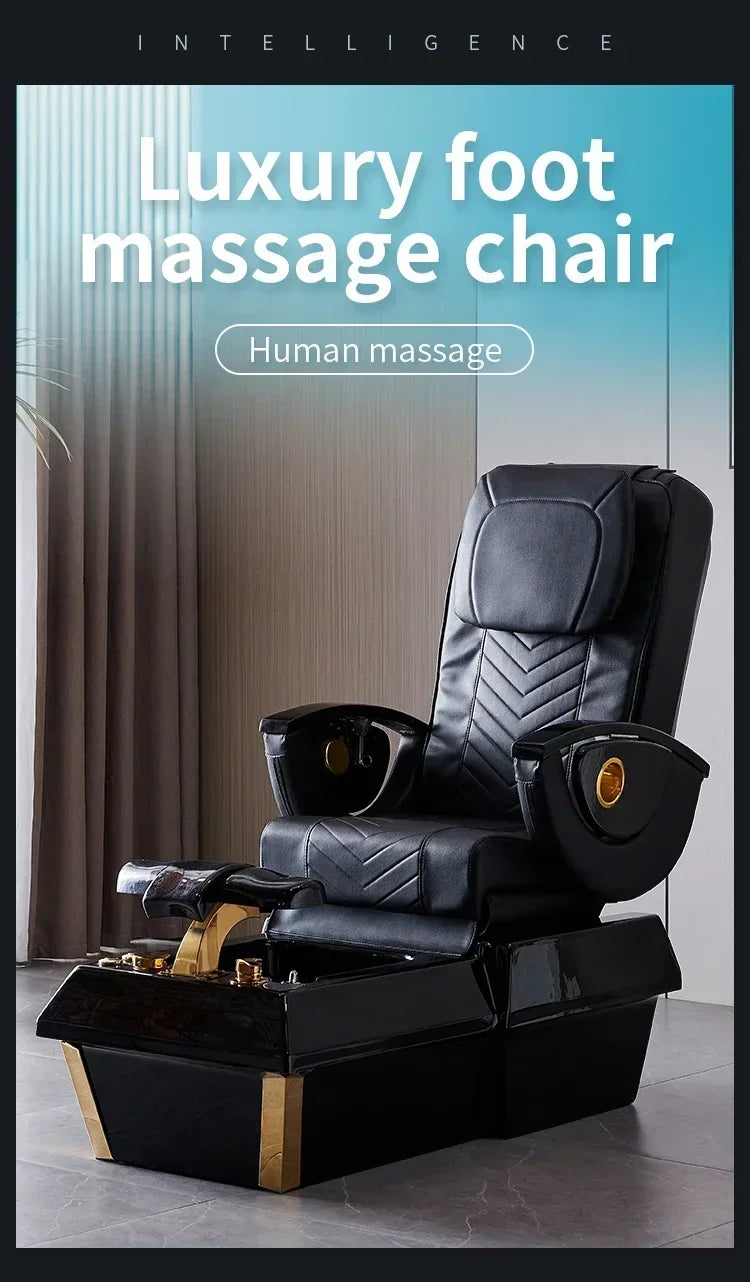 Electric Massage Pedicure Chair - Professional Heat Therapy Salon Unit Massage Chairs Tidesmit