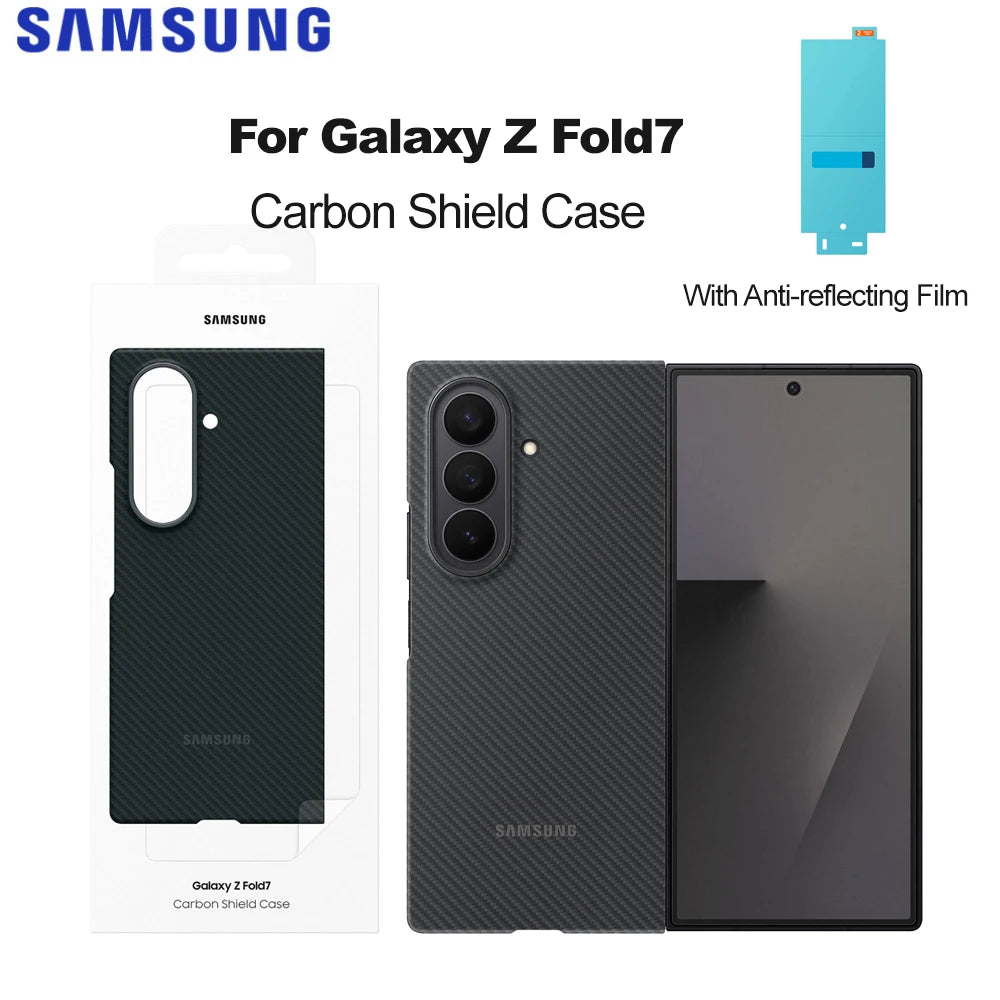 Samsung Galaxy Z Fold7 Carbon Case with Military-Grade Drop Protection Tidesmit