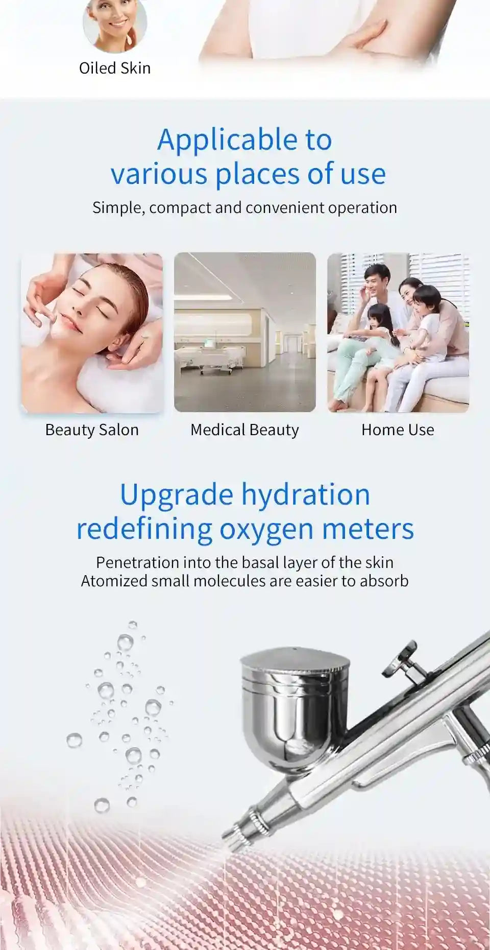 Oxygen Facial Machine: Deep Skin Cleaning & Rejuvenation System Eye Massage Instrument Tidesmit