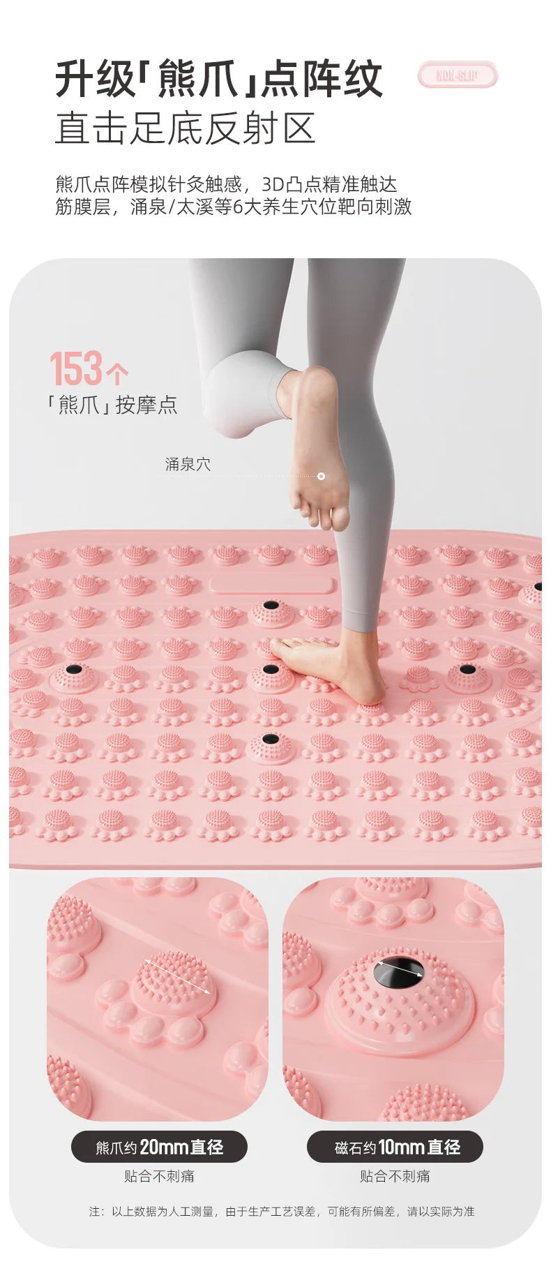 Massage Cushion for Feet | Anti-Fatigue Deep Tissue Mat | Tidesmit Massage Cushion Tidesmit