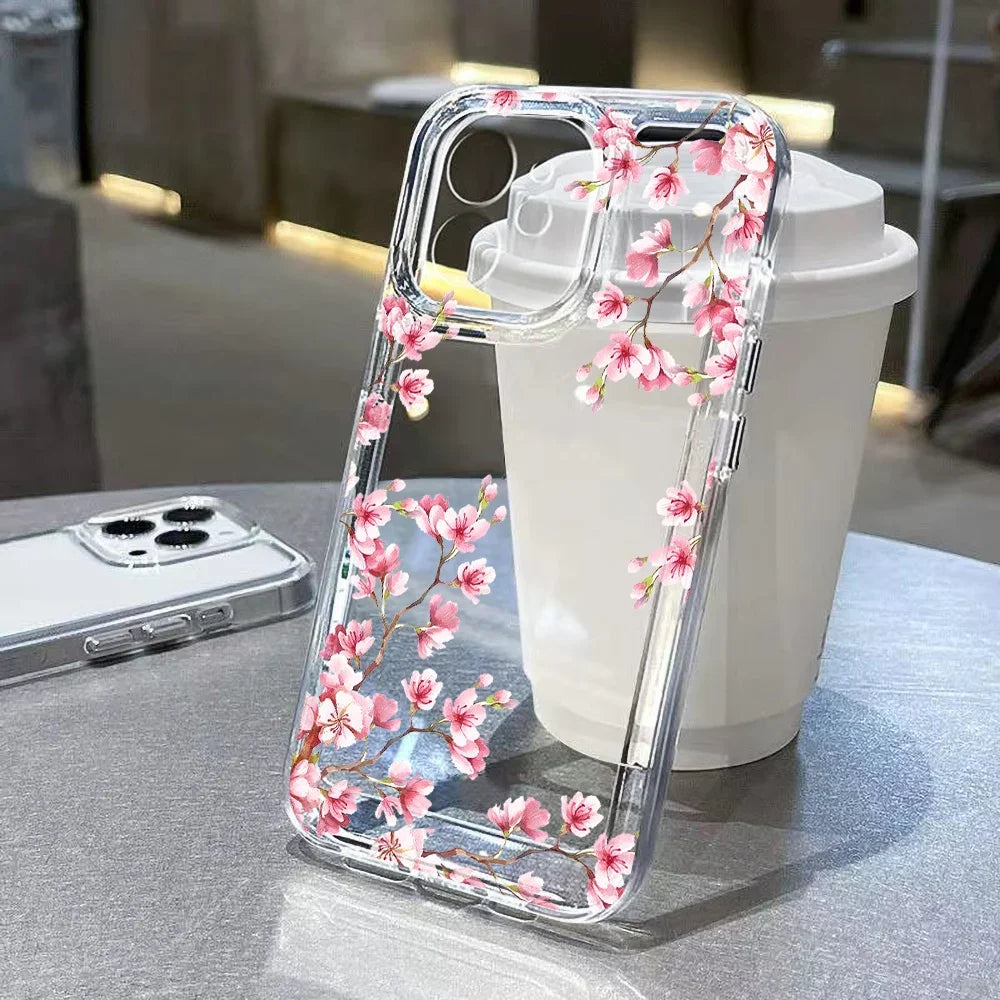 Flower Art iPhone 16 Case - Slim Shock-Absorbing Protective Cover KY-02-D0283 Tidesmit