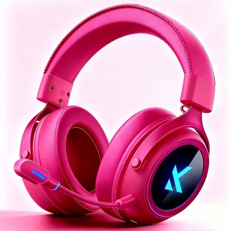 Wireless Gaming Headset X9 Tri-Mode Noise Cancelling by Tidesmit X9-RoseRed China Mainland Tidesmit