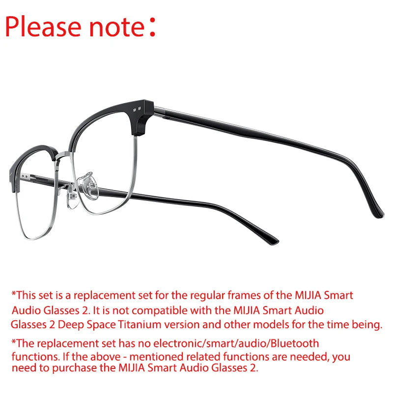 Mijia Smart Audio Glasses 2 - Interchangeable Frames & Spatial Audio Hybrid Brow Bar Tidesmit