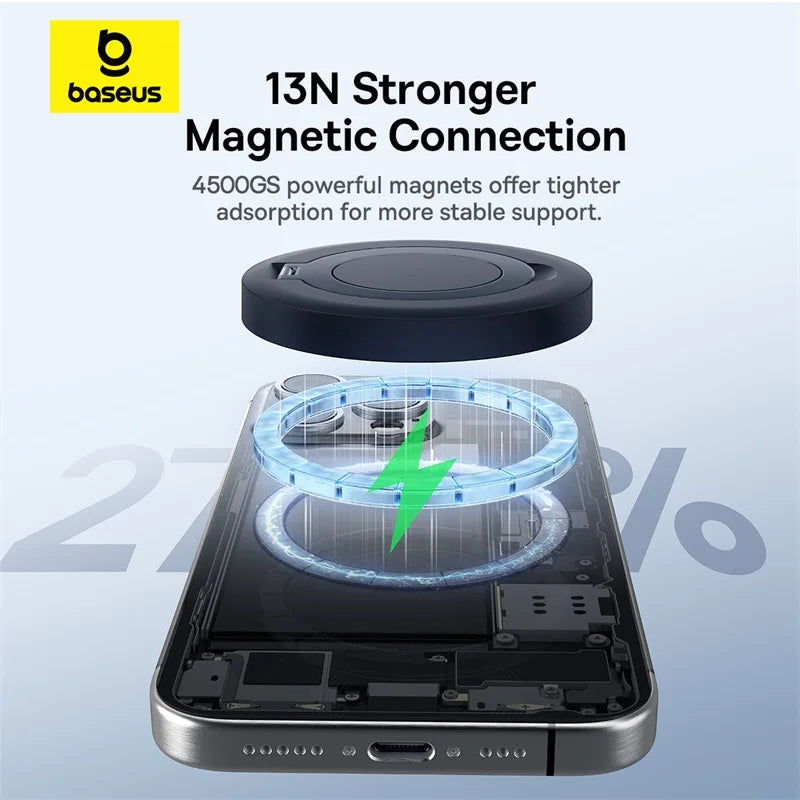 Magnetic Wireless Charger for iPhone 16 15 | MagSafe Compatible Stand Tidesmit