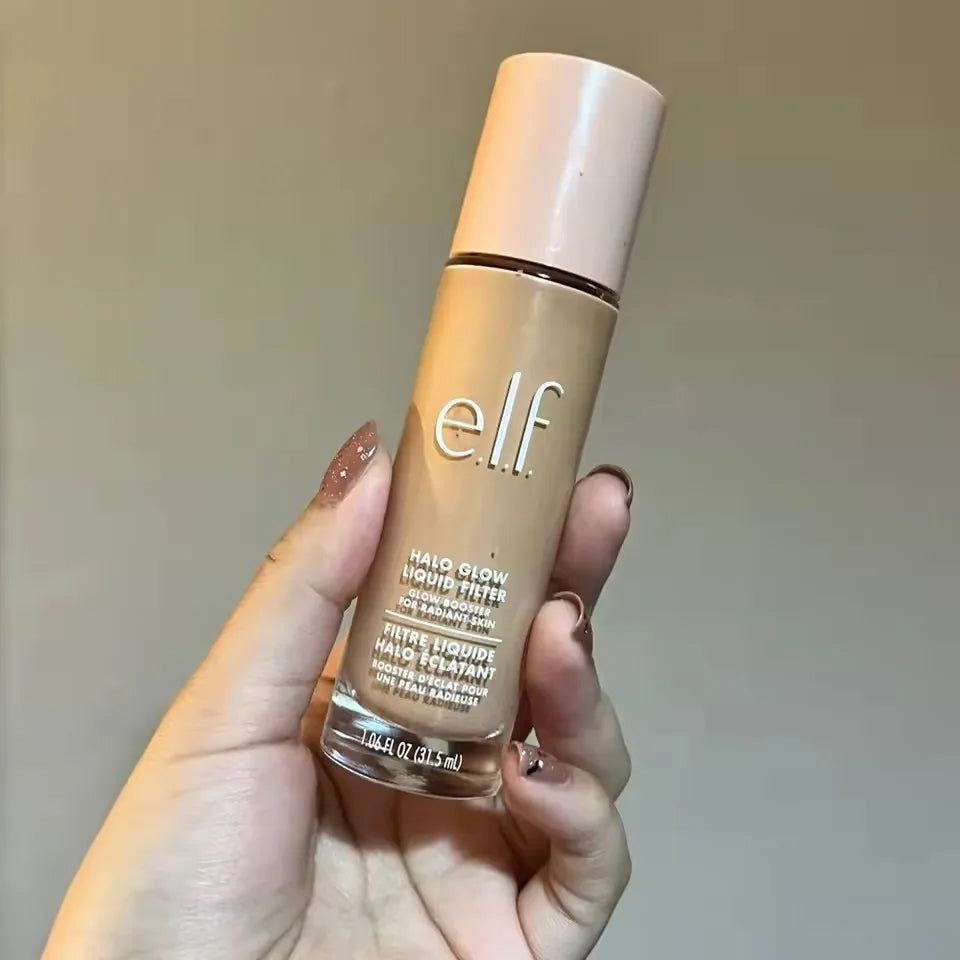 Tidesmit halo glow liquid filter primer and highlighter texture close-up for radiant face makeup hydration