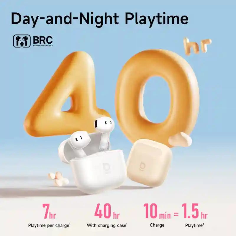 Wireless Earbuds with AI ENC, 40H Battery Life & Waterproof Build Tidesmit